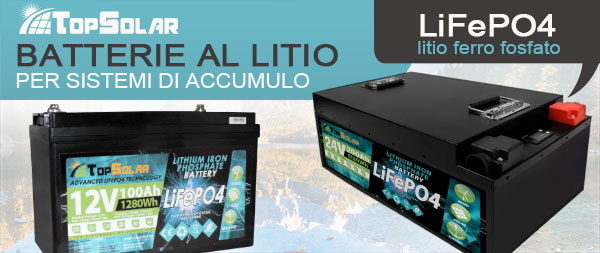 Batteria al Litio LiFePO4 per sistemi di accumulo